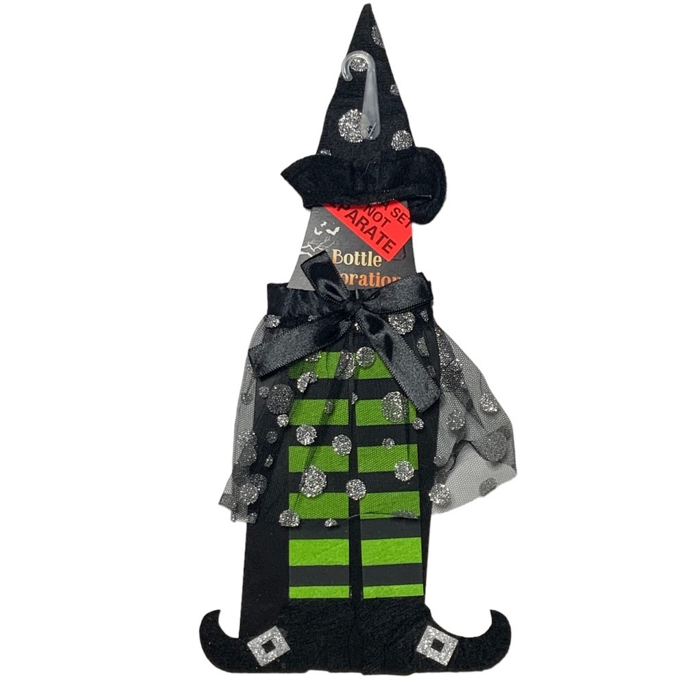 Halloween Witches Bottle Decorations Covers Slip On Seasonal Fall Decor 3 Piece - Picture 4 of 12